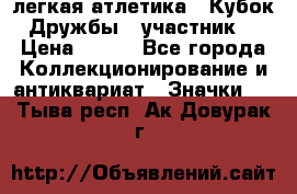 17.1) легкая атлетика : Кубок Дружбы  (участник) › Цена ­ 149 - Все города Коллекционирование и антиквариат » Значки   . Тыва респ.,Ак-Довурак г.